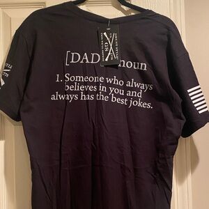 NWT Grunt Style Black Dad Definition Tee Men’s Large